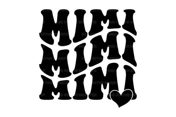 Download Mimi Wavy Stacked Svg Cut File - Cut file Collection