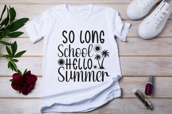 Download So Long School Hello Summer Cut Files - Cut file Collection