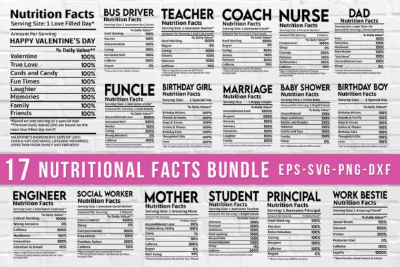 Download Nutrition Facts SVG Design Bundle, Cut - Svg design bundle Collection