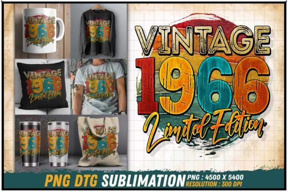 Download Vintage 1966 Limited Edition Retro Round - Round Collection