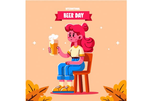 Download International Beer Day Background - Round Collection