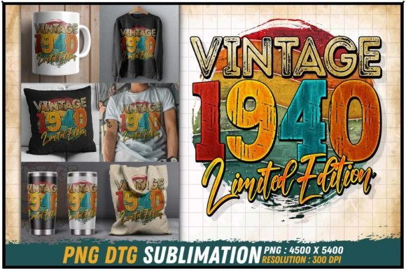Download Vintage 1940 Limited Edition Retro Round - Round Collection