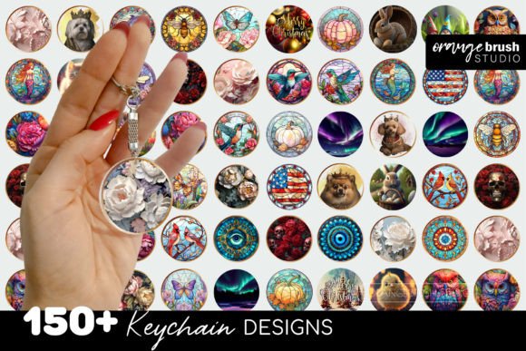 Download Round Keychain Sublimation Mega Bundle - Premium Resources
