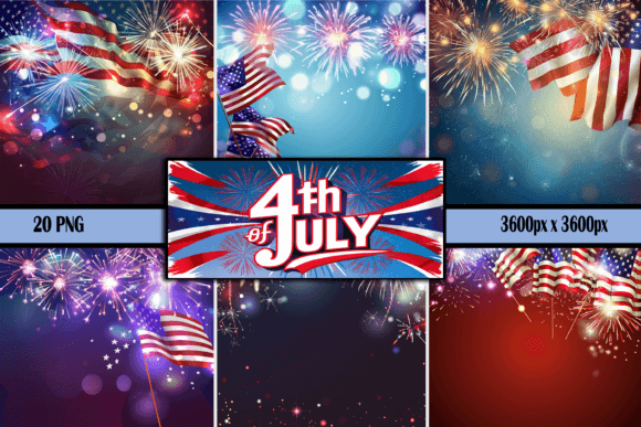 Download 4Th of July Background - Round Collection