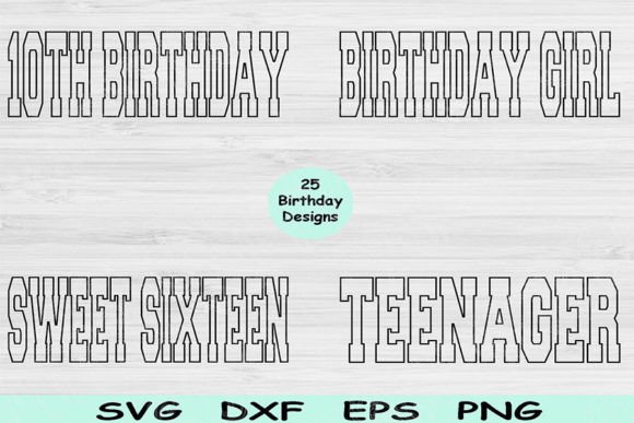 Download Block Birthday Svg Cut Files for Cricut - Cut file Collection
