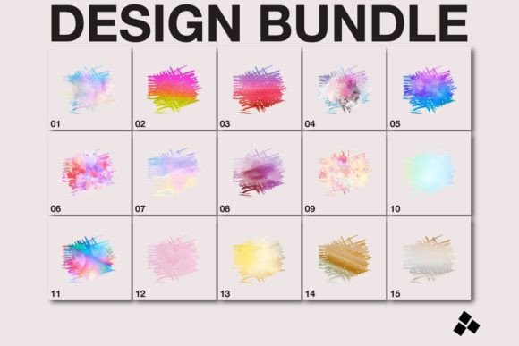 Download Brush Sublimation Background Bundle - Round Collection